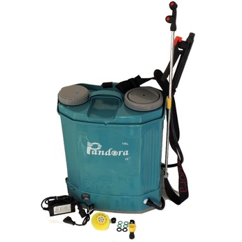 Pompa stropit electrica Pandora 16 Litri 5.5 Bar, Model 2019 + regulator presiune, Vermorel electric cu baterie - acumulator 12V 8Ah Pompa stropit electrica Pandora 16 Litri 5.5 Bar, Model 2019 + regulator presiune, Vermorel electric cu baterie - acumulator 12V 8Ah