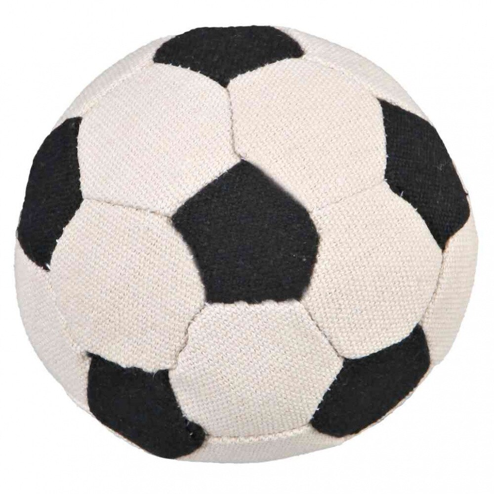 Jucarie Trixie minge de fotbal din panza pentru caini 11 cm 3471