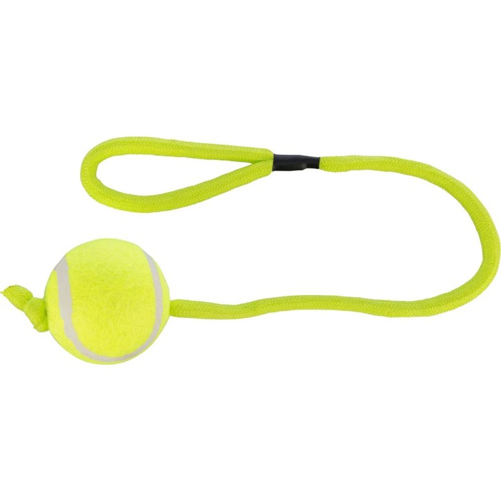 Jucarie trixie minge de tenis pe franghie 6 × 50 cm 3479