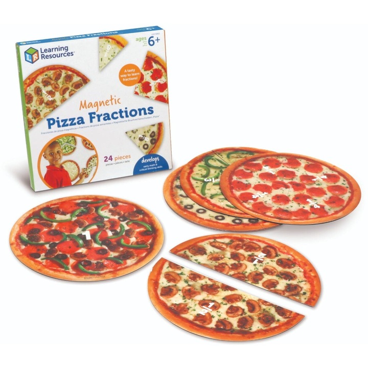 Pizza fractiilor cu magneti Learning Resources