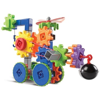 Set de constructie Gears Utilaje in miscare, 112 piese, 5 - 9 ani Set de constructie Gears Utilaje in miscare, 112 piese, 5 - 9 ani