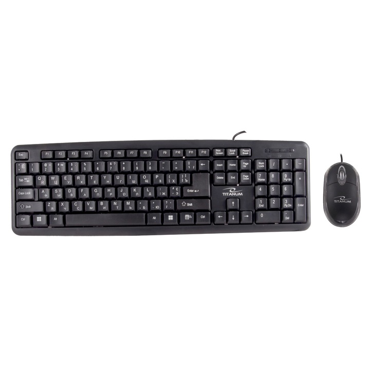 Esperanza Titanum TK106UA SALEM USB ukrán vezetékes billentyűzet + egér