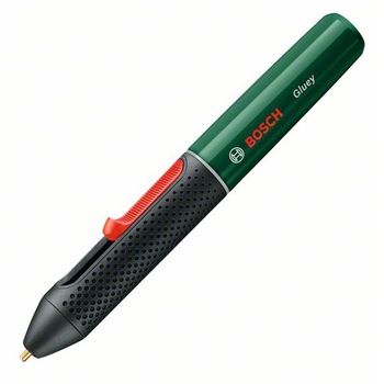 Pistol de lipit electric cu acumulator Bosch GLUEY - evergreen, 2.1 Ah, 150°C temperetura lipire, 7 mm diametru bagheta Pistol de lipit electric cu acumulator Bosch GLUEY - evergreen, 2.1 Ah, 150°C temperetura lipire, 7 mm diametru bagheta