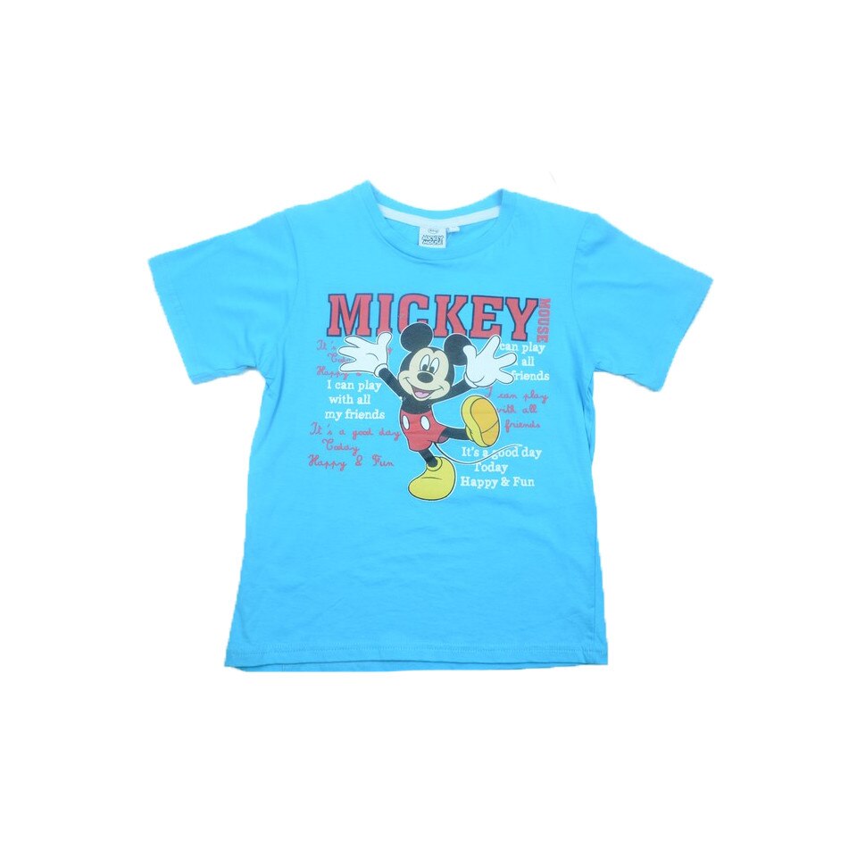 Tricou maneca scurta baieti Disney OE1569T, Turcoaz, 128
