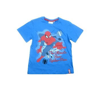 Tricou maneca scurta baieti Sun City Spider Man EP1058A, Albastru, 128 Tricou maneca scurta baieti Sun City Spider Man EP1058A, Albastru, 128