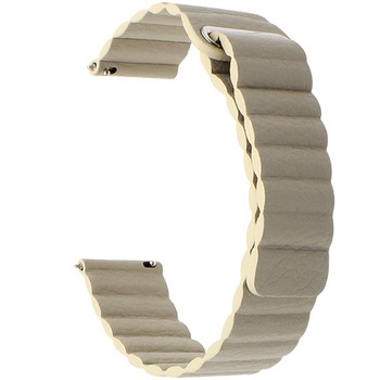 Curea iUni pentru Samsung Gear S2 / Galaxy Watch 42, 20 mm, Kaki Leather Loop Curea iUni pentru Samsung Gear S2 / Galaxy Watch 42, 20 mm, Kaki Leather Loop