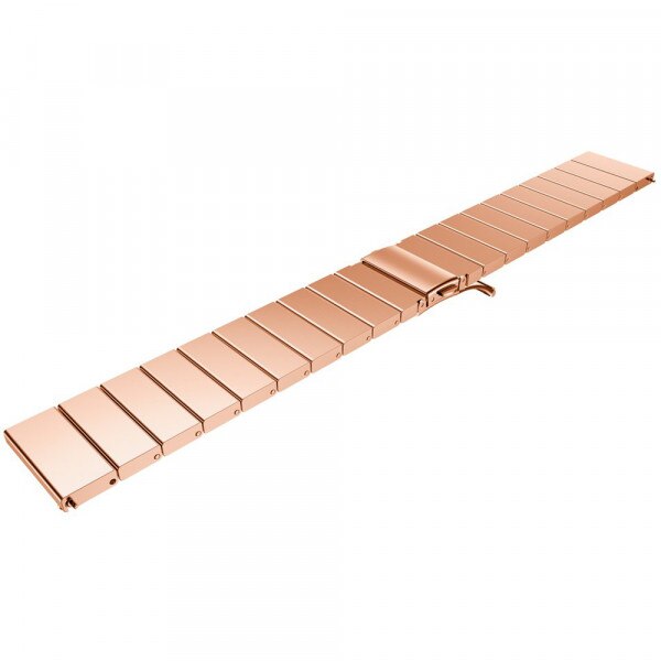 Curea iUni pentru Samsung Gear S3 / Galaxy Watch 46, 22 mm, Otel Inoxidabi,l Rose Gold Link