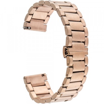 Curea iUni pentru Samsung Gear S3 / Galaxy Watch 46, 22 mm, Otel Inoxidabil, Rose Gold Curea iUni pentru Samsung Gear S3 / Galaxy Watch 46, 22 mm, Otel Inoxidabil, Rose Gold