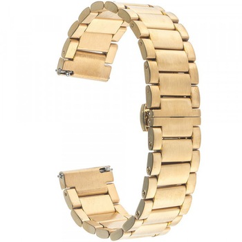 Curea iUni pentru Samsung Gear S3 / Galaxy Watch 46, 22 mm, Otel Inoxidabil, Gold Curea iUni pentru Samsung Gear S3 / Galaxy Watch 46, 22 mm, Otel Inoxidabil, Gold