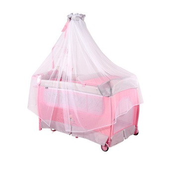 Patut Lorelli Pliabil Sleep'n Dream Rocker, cu Baldachin, 2 Nivele si Accesorii, Pink Ballet Patut Lorelli Pliabil Sleep'n Dream Rocker, cu Baldachin, 2 Nivele si Accesorii, Pink Ballet
