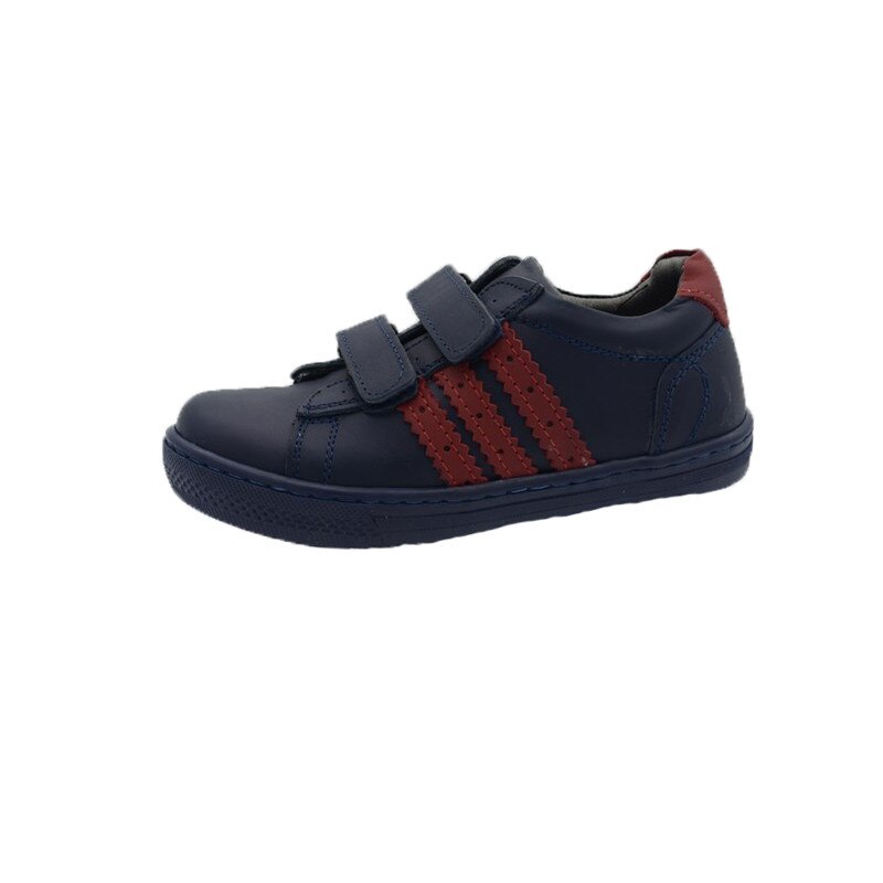Pantofi ortopedici din piele, pentru baieti, inchidere benzi velcro, Scode, Bleumarin