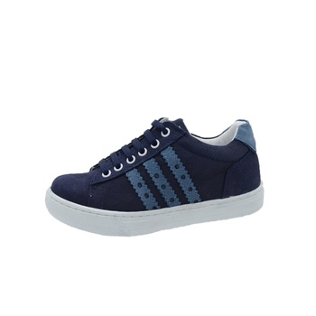 Pantofi ortopedici din piele, pentru baieti, cu sireturi, Scode, Bleumarin Pantofi ortopedici din piele, pentru baieti, cu sireturi, Scode, Bleumarin
