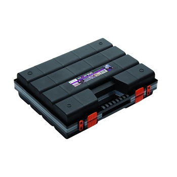 Organizator dublu din plastic cu capac transparent si separatoare, L - 49 cm x l - 39 cm x H - 13 cm Organizator dublu din plastic cu capac transparent si separatoare, L - 49 cm x l - 39 cm x H - 13 cm
