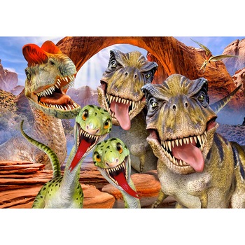 Fototapet DEGRETS 83377 Dinozauri - Selfie 1 3D 184x254cm Fototapet DEGRETS 83377 Dinozauri - Selfie 1 3D 184x254cm