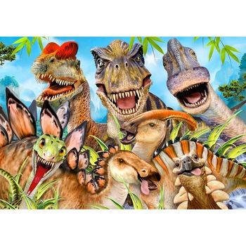 Fototapet DEGRETS 83376 Dinozauri - Selfie 2 3D 184x254cm Fototapet DEGRETS 83376 Dinozauri - Selfie 2 3D 184x254cm