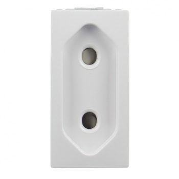 Priza Schneider Electric, simpla, incastrata, modulara - 1, alba, 22.5 x 45 x 37 mm Priza Schneider Electric, simpla, incastrata, modulara - 1, alba, 22.5 x 45 x 37 mm
