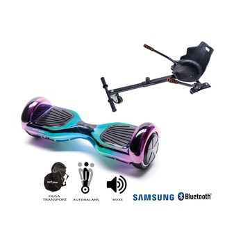 PACHET PROMO Smart Balance™ Premium Brand: Hoverboard Regular Dakota + Hoverseat, roti 6.5 inch Bluetooth, baterie Celule Samsung, Boxe incorporate, AutoBalans, Geanta de transport, putere 1000W, led-uri, lumini de zi/noapte, autonomie 15 km PACHET PROMO Smart Balance™ Premium Brand: Hoverboard Regular Dakota + Hoverseat, roti 6.5 inch Bluetooth, baterie Celule Samsung, Boxe incorporate, AutoBalans, Geanta de transport, putere 1000W, led-uri, lumini de zi/noapte, autonomie 15 km