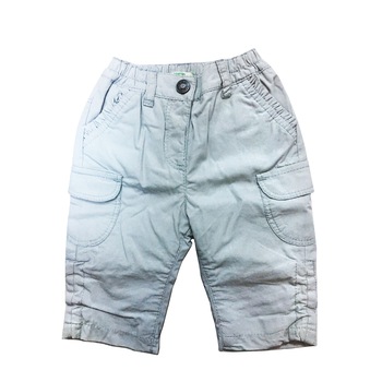 Pantaloni 2/3 baietei, United Colors Of Benettlon, Gri, varsta 2-3 luni Pantaloni 2/3 baietei, United Colors Of Benettlon, Gri, varsta 2-3 luni