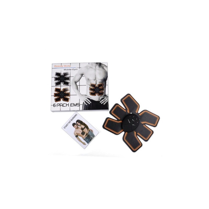 Електростимулиращ колан EMS Six Pack, Smart Fitness pro 0453, За корем