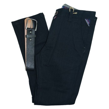 Pantaloni casual pentru baieti-Happy House KK-291N, Negru Pantaloni casual pentru baieti-Happy House KK-291N, Negru