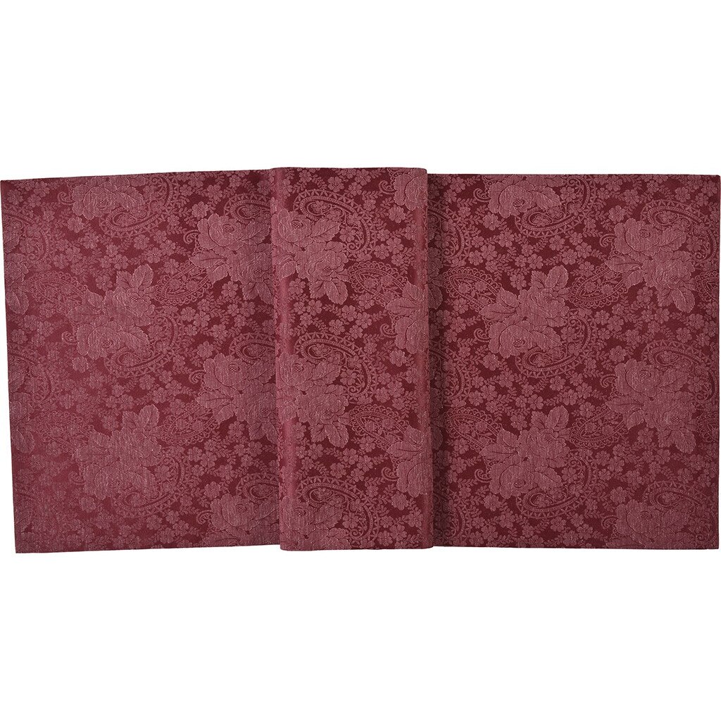 Fata de masa Bergamo 150x200cm, cod 53914, 80% poliester, 20% lana, burgundy Sander