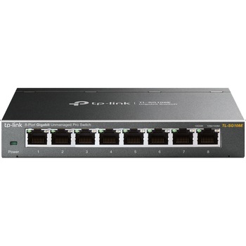 Switch TP-LINK TL-SG108E, Unmanaged Pro, 8 x 10/100/1000Mbps Switch TP-LINK TL-SG108E, Unmanaged Pro, 8 x 10/100/1000Mbps