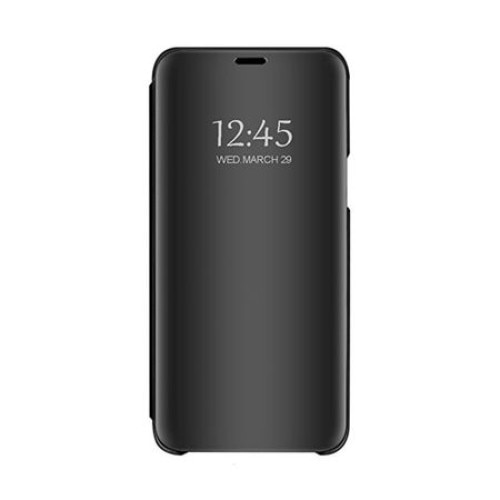 Husa de protectie Samsung Clear View Standing Cover, Compatibila Huawei P20 Lite, negru ( Black )