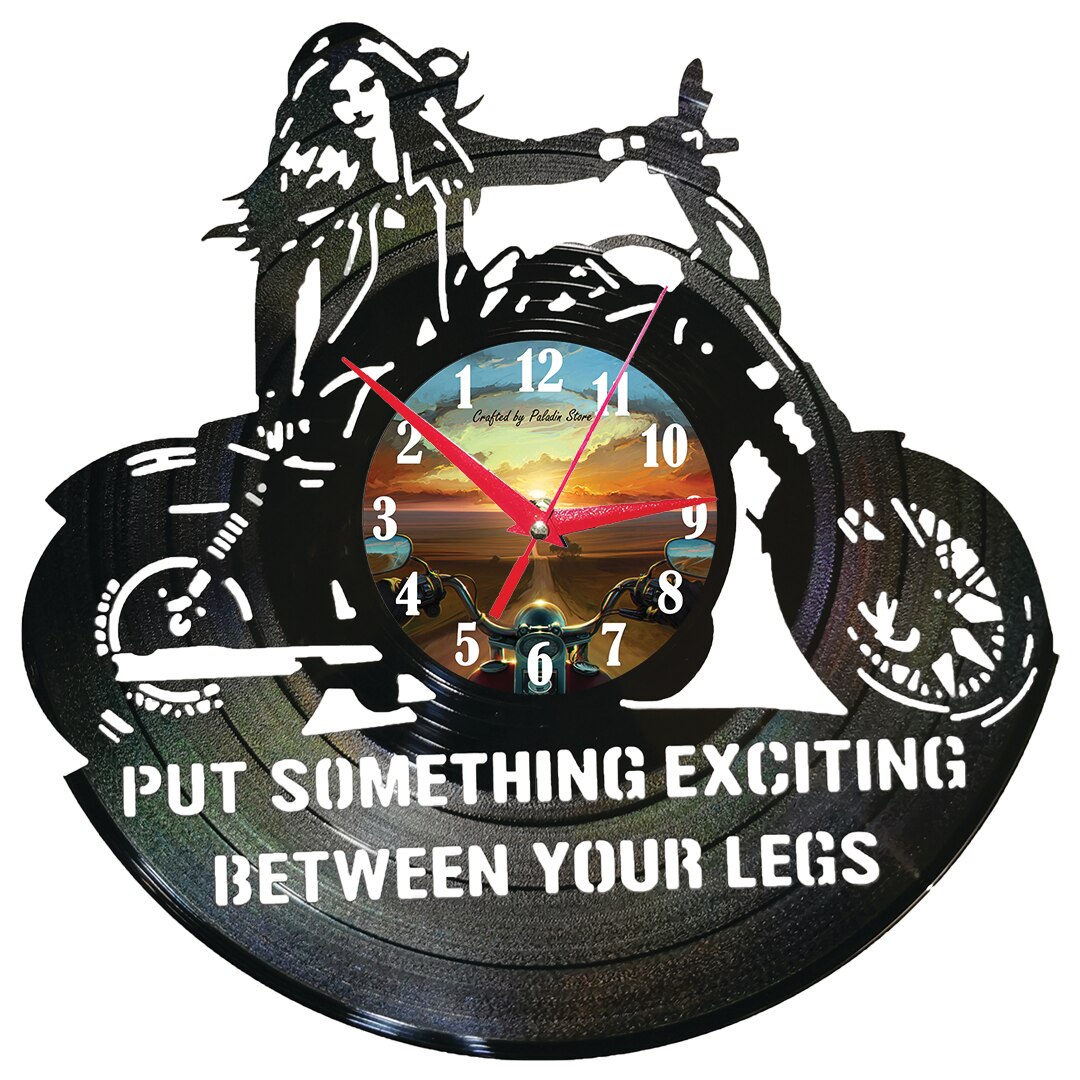 Ceas disc vinil sens invers Funny Chopper