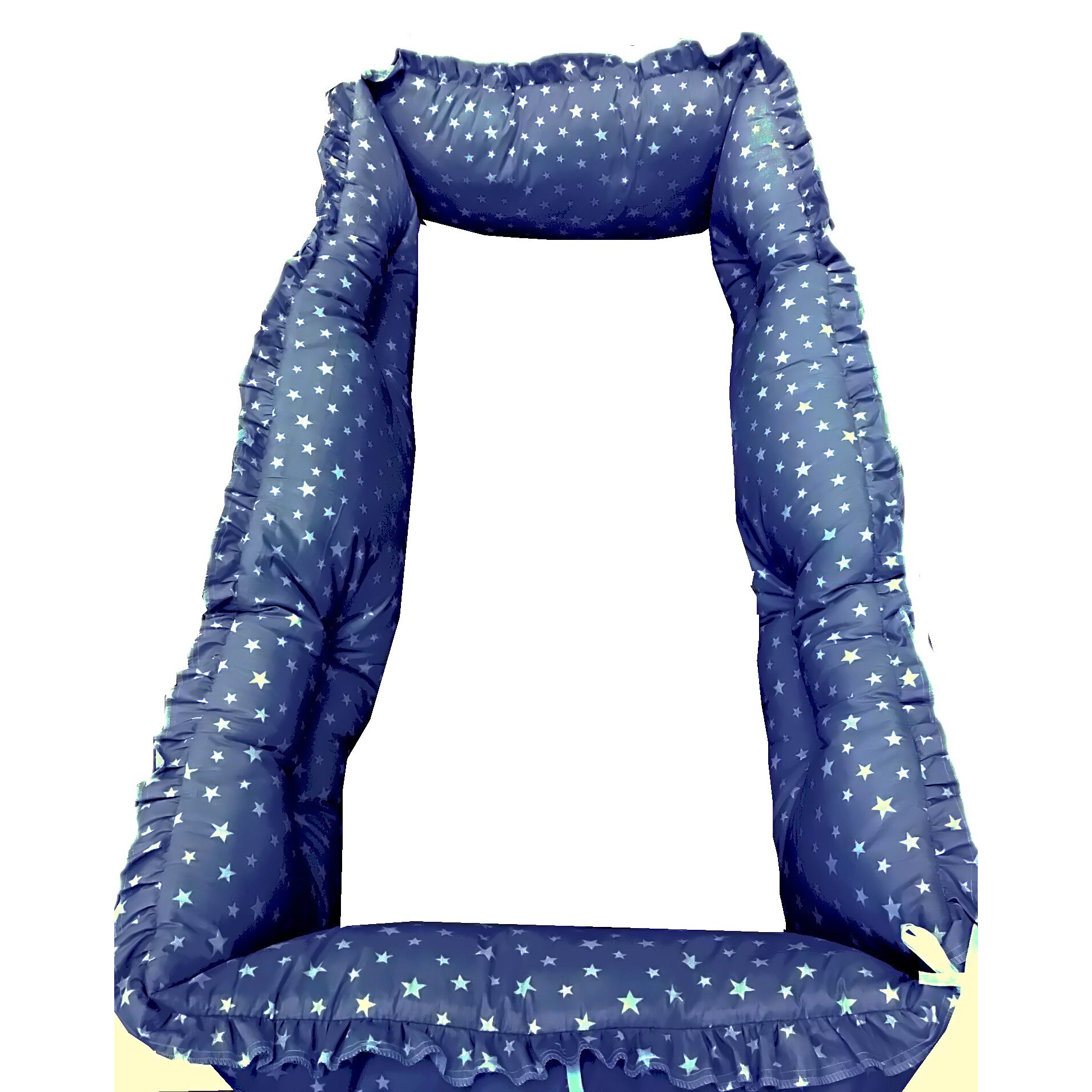 Set aparatori protectii laterale Super groase, pat 120x60 cm Deseda Stelute pe bleumarin
