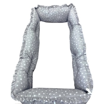 Set aparatori protectii laterale Super groase, pat 120x60 cm Deseda Stelute pe gri Set aparatori protectii laterale Super groase, pat 120x60 cm Deseda Stelute pe gri