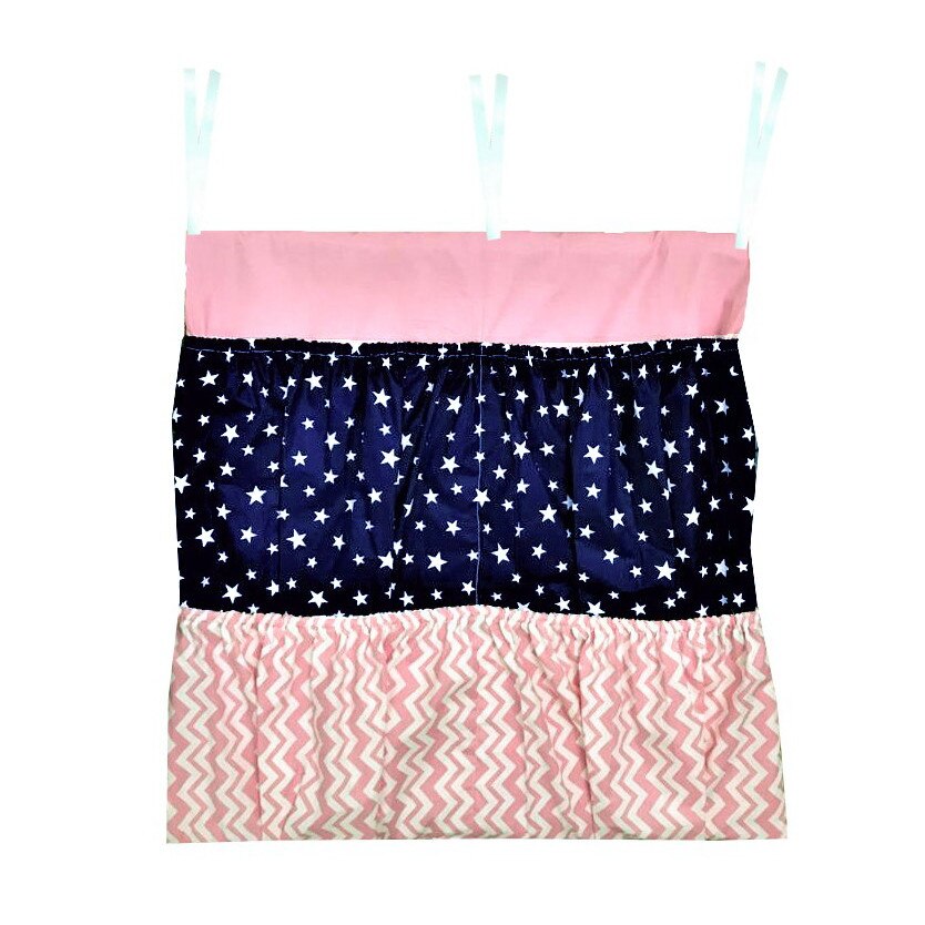 Buzunar organizator patut bebe 60x60 cm Deseda Bleumarin roz