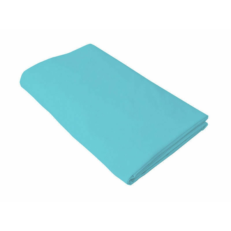 Cearceaf turcoaz, KidsDecor, cu elastic, patut copii 80x160 cm