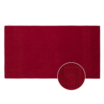 Prosop de baie Bianca Cu Model Grecesc - rosu - 70x140 cm Prosop de baie Bianca Cu Model Grecesc - rosu - 70x140 cm