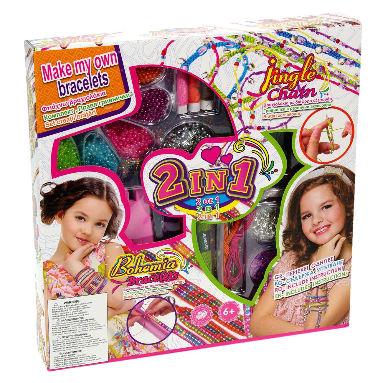 Set creatie bratari, Zola®, cu diferite perle