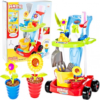 Set Curatenie si Gradinarit, Educativ si Creativ, 24 de Accesorii, Carucior Portabil, Home Garden Play Set Curatenie si Gradinarit, Educativ si Creativ, 24 de Accesorii, Carucior Portabil, Home Garden Play