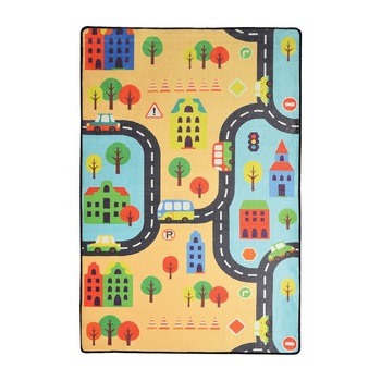 Covor Copii, ROAD COLORS, Casafun,100 cm x 160 cm Covor Copii, ROAD COLORS, Casafun,100 cm x 160 cm