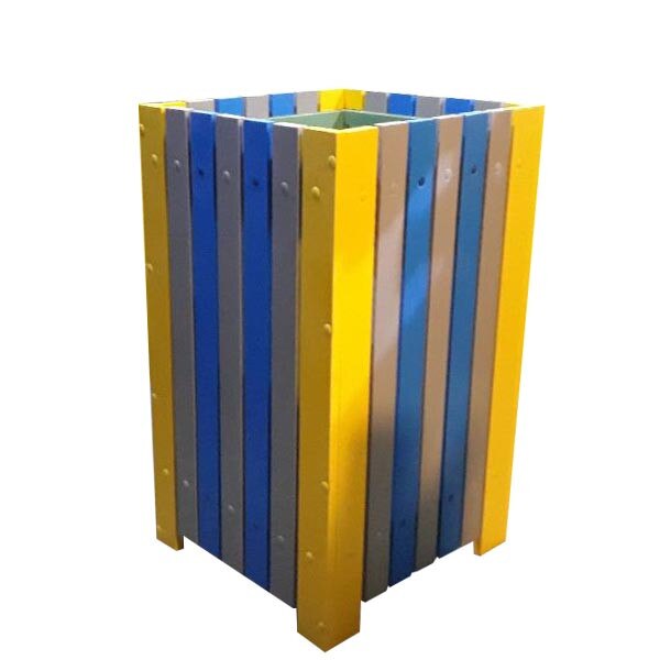 Cos pentru gunoi 60 L din pvc multicolor