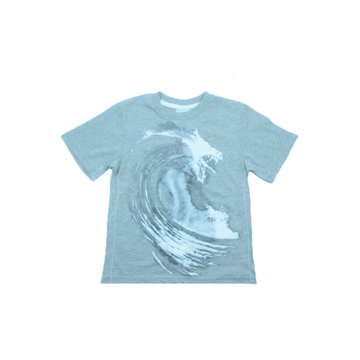 Tricou cu maneca scurta pentru baieti Wendee BV01300213-1G-122, Gri 17952