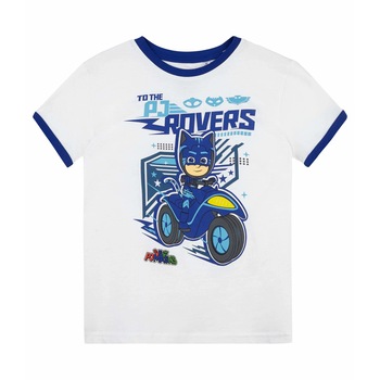 Tricou copii PJ Masks alb, 8 ani, 128 cm Tricou copii PJ Masks alb, 8 ani, 128 cm