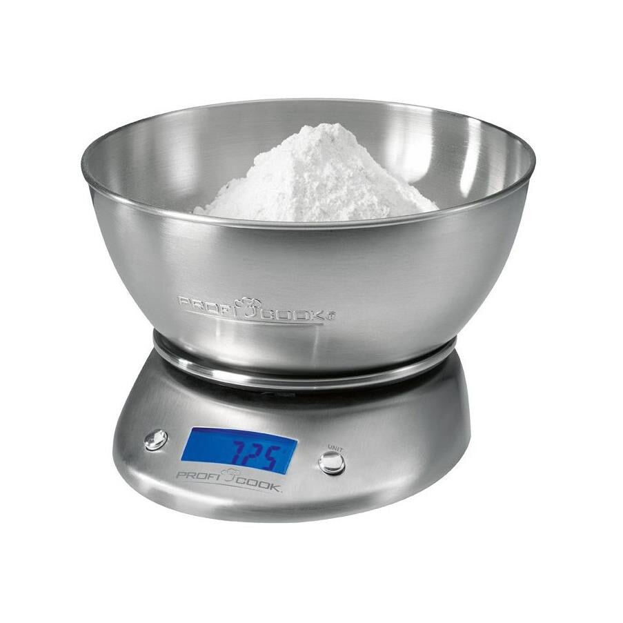 Cantar de bucatarie Profi Cook PC-WK 1040, 5 kg, diviziune 1g, Inox