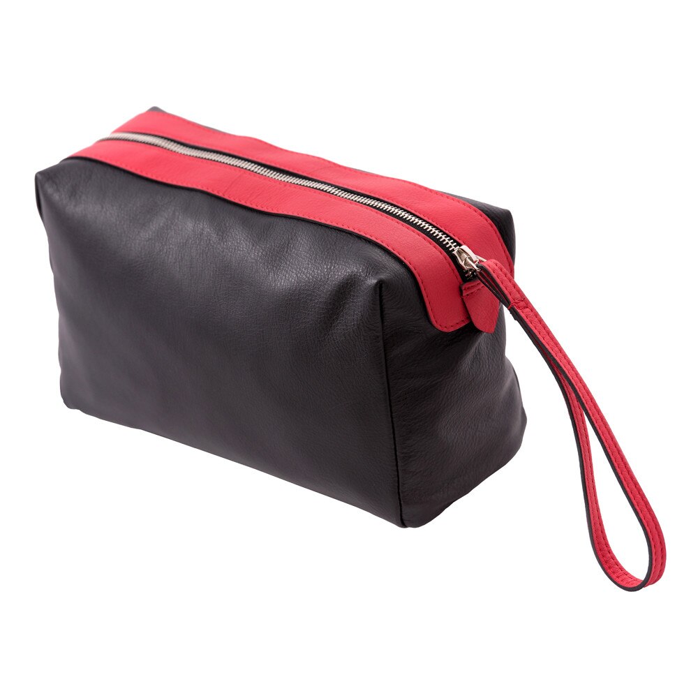 Portcosmetice piele naturala, Rainbow, Nero