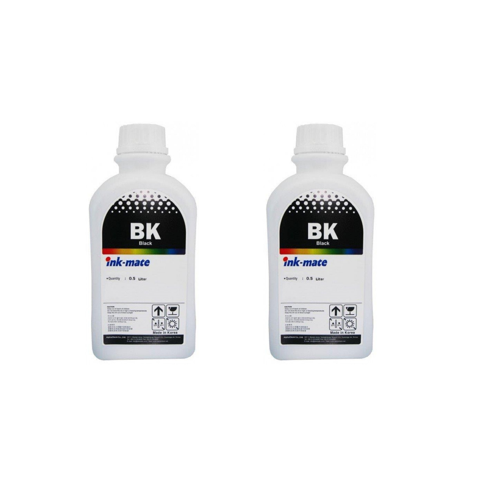 Flacon refill cerneala 500ml (T6641) x 2 C13T66414A INK-MATE negru dye compatibil Epson 57.000 pagini (+49.000 pagini fata de original)