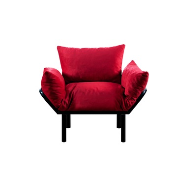 Fotoliu Fancy, Casafun, Rosu, 87 cm x 90 cm x 55 cm Fotoliu Fancy, Casafun, Rosu, 87 cm x 90 cm x 55 cm