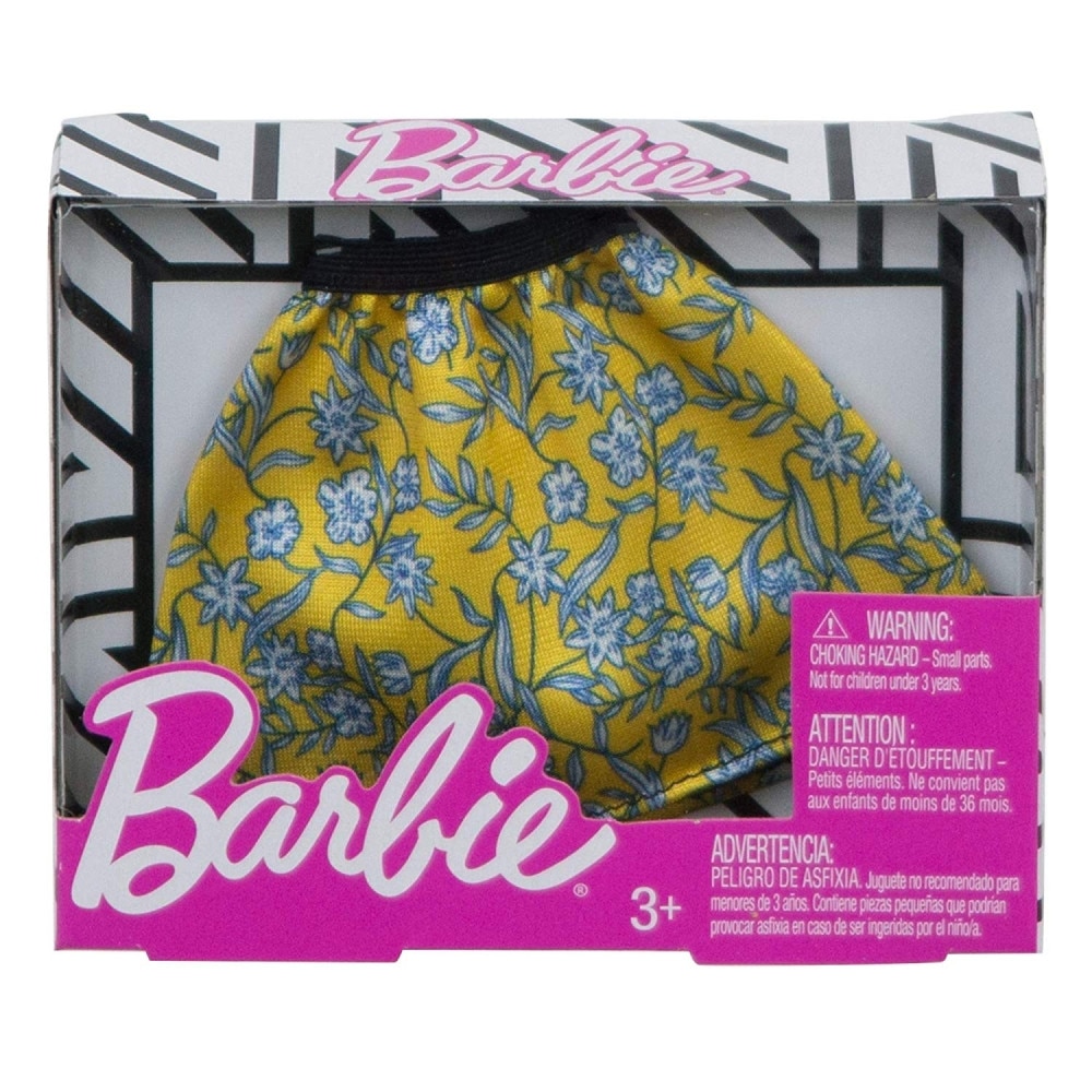 Set accesorii Mattel Barbie Fusta Galbena