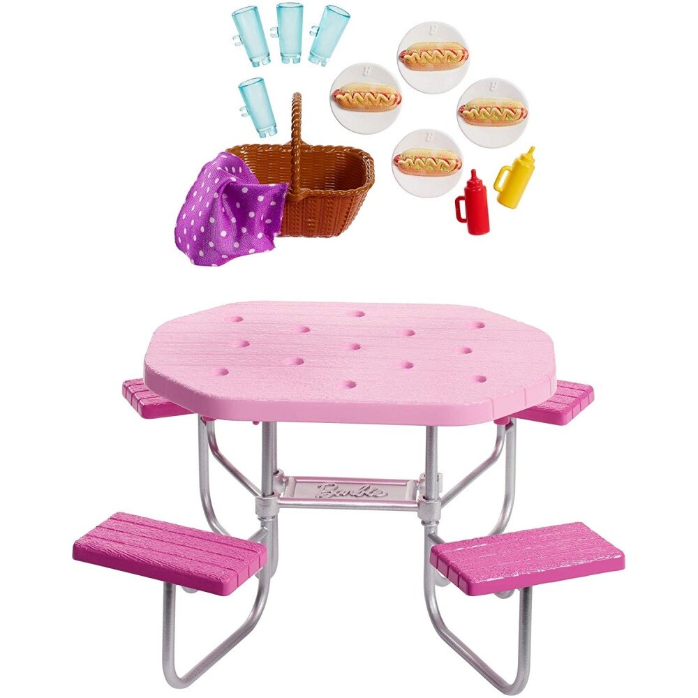 Set de joaca Barbie Mattel Mobila de exterior la picnic