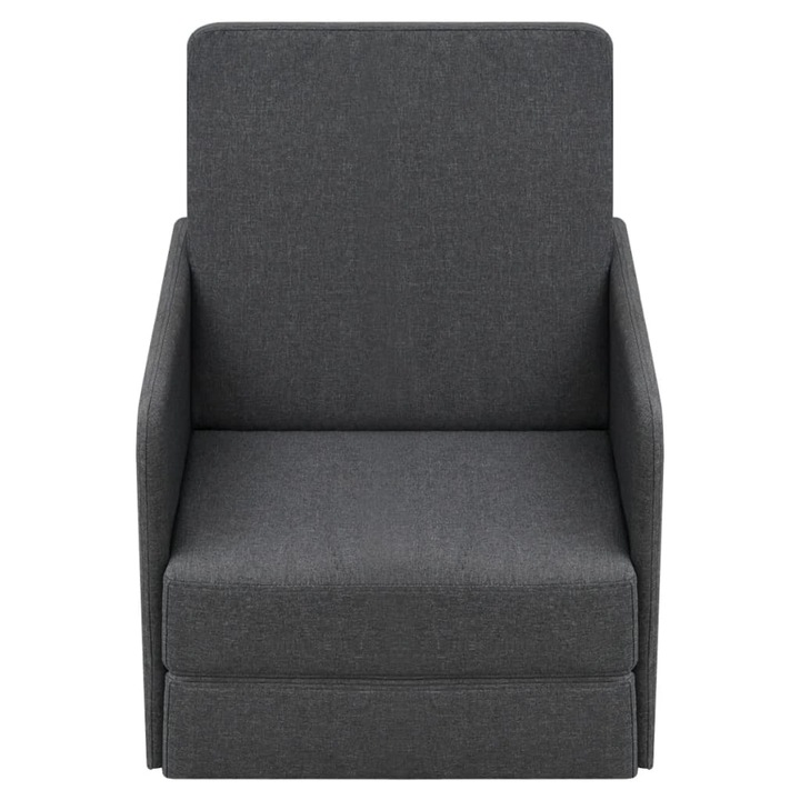 vidaXL sötétszürke szövet kihúzható fekvőfotel 243649