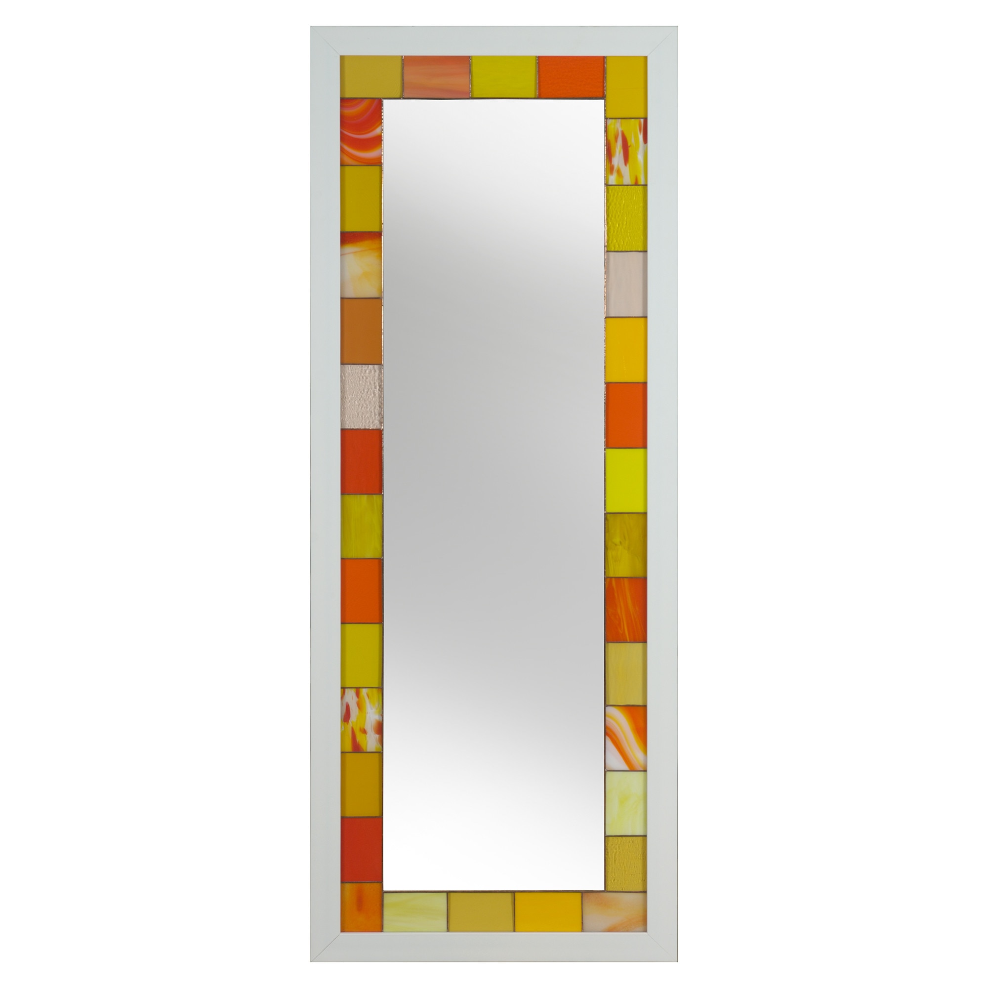 Oglinda decorativa vitrata, 55 x 145 cm, Prezent