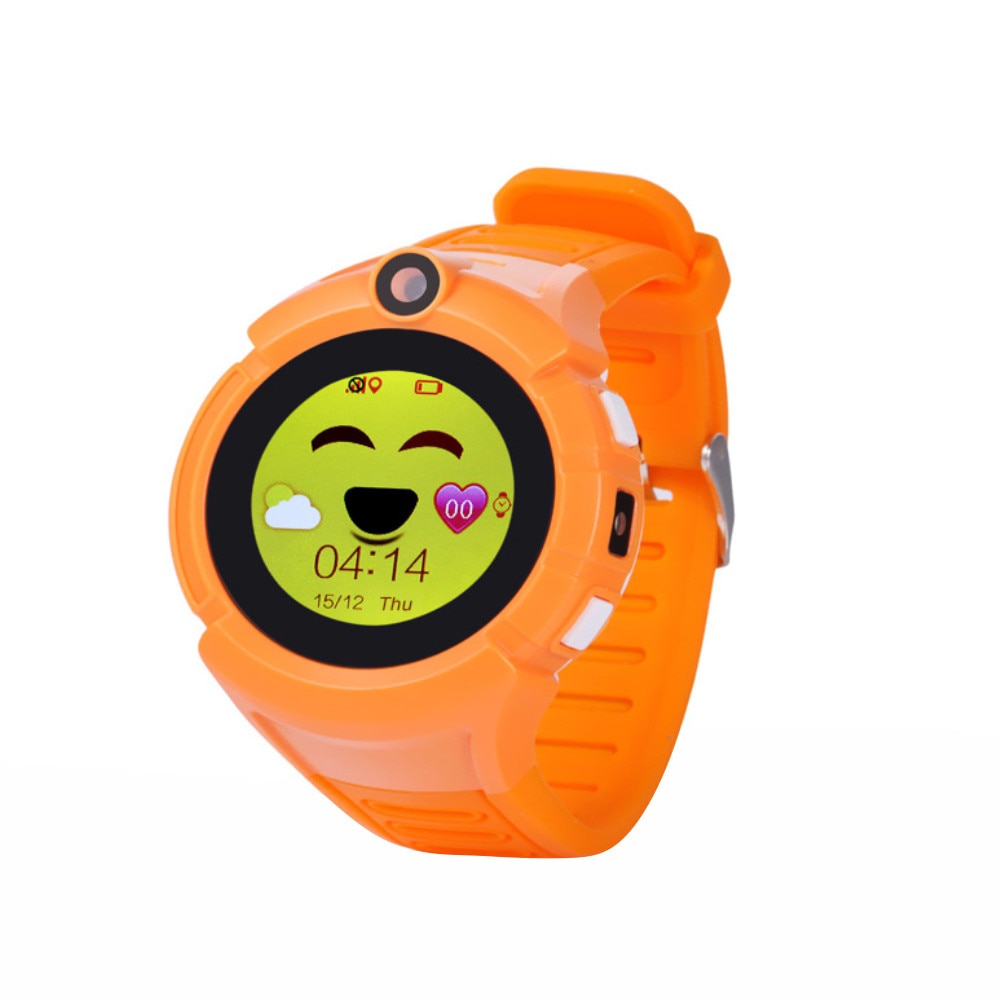 Ceas Smartwatch Pentru Copii Wonlex GW600-Q360 cu Functie Telefon, Localizare GPS, Camera, Lanterna, Pedometru, SOS - Portocaliu