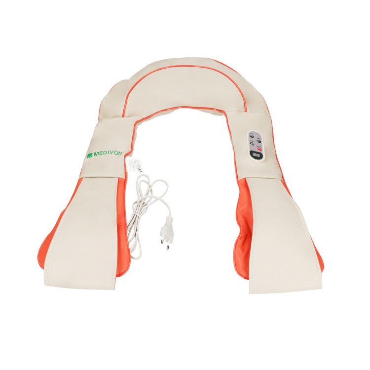 Guler multifunctional masaj Taiko CF-1007, multiple moduri de masaj si intensitati, dimensiuni 40 x 31,5 x 16 cm, culoarea bej