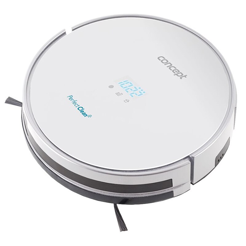 Robot de aspirare Concept VR2000, 14.4 V, Li-Ion, Navigatie giroscopica, App, Recipient Praf 0.6 L, Recipient Apa 0.33 L, Alb